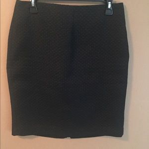 Like New Banana Republic Size 6 Black Jacquard Style Skirt